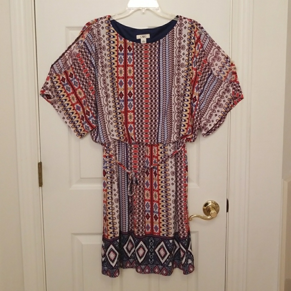 Aztecan Print Light Weight Dress